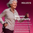 Suplemento de Nattokinase y Serrapeptase de HOLUCKS, Apoya la Circulación, la Energía, el Alivio de la Inflamación y la Salud Corporal en General para Adultos
