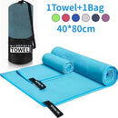 Toalla deportiva de secado rápido 40x80CM azul gris verde naranja natación gimnasio Fitness Camping correr playa toallita toallas