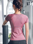 Instinct Blue – Camiseta Yoga Mujer | Fitness y Running | Transpirable
