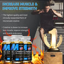 Instinct Blue – Creatina Monohidrato 3000mg Cápsulas | Vegana | Masa Muscular y Fat Loss
