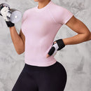 Instinct Blue – Top Deportivo Mujer Manga Corta | Nylon Transpirable | Running