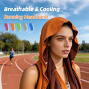 Toalla con Capucha Refrescante - Toalla con Capucha, Tecnología de Enfriamiento por Evaporación, Enfría al Instante al Mojarse, Ideal para Deportes, Fitness, Gimnasio WORLDKPI