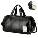 Instinct Blue – Bolsa Gym Cuero Hombre Mujer | Seco y Húmedo | Yoga y Fitness Viaje