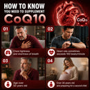 Suplemento de coenzima Q10, para la salud del corazón y cardiovascular, aumento de energía, equilibrio de la presión arterial, apoyo a la función cerebral