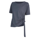 Instinct Blue – Blusa Deportiva Mujer | Manga Corta | Fitness y Entrenamiento