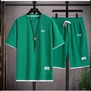 Ropa Masculina de Moda Verano, Ropa Deportiva de Baloncesto Transpirable, Camiseta de Manga Corta y Pantalones Cortos para Correr