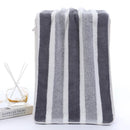 Toalla facial a rayas, absorbente y de secado rápido, súper suave, agradable para la piel, para el baño del hogar, 35x75cm, 1 Uds.