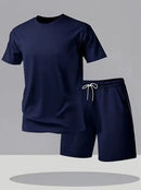Instinct Blue – Conjunto Deportivo Hombre Dos Piezas | Camiseta + Shorts | Verano