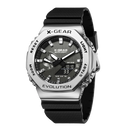 Reloj deportivo Digital electrónico Unisex, esfera de aleación, pantalla LED Dual, hora mundial, correa de goma totalmente funcional, serie Oak, 2100