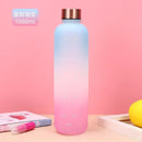 Instinct Blue – Botella Agua 1L con Marcador de Tiempo | BPA Free | Deporte y Viaje