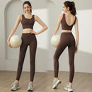 Ropa Deportiva para Mujer: Conjunto de Sujetador y Top de Yoga de Alta Intensidad Antichoque y Antideslizante para Correr, con Efecto Push-Up