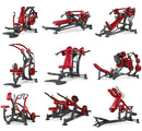 Equipo de fuerza de gimnasio para empujar el pecho y entrenamiento de espalda alta y dispositivo de postura tumbada, flexión de piernas multifuncional comercial