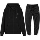 Sudaderas Clásicas y Pantalones Deportivos para Hombre para Otoño e Invierno, Ideales para Fitness Informal, Conjuntos Deportivos Cálidos y Casuales en A