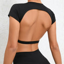 Instinct Blue – Top Deportivo Mujer | Espalda Abierta | Yoga y Gym