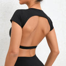 Instinct Blue – Top Deportivo Mujer | Espalda Abierta | Yoga y Gym