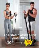 Banda elástica de resistencia para botín de Fitness, 300lb, entrenamiento para entrenamiento en casa, ejercicio, deporte, gimnasio, conjunto de arnés con mancuernas, equipo expansor