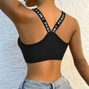 Instinct Blue – Top Deportivo Mujer Sin Costuras | Yoga y Fitness | Tirantes Anchos