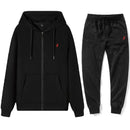 Sudaderas Clásicas y Pantalones Deportivos para Hombre para Otoño e Invierno, Ideales para Fitness Informal, Conjuntos Deportivos Cálidos y Casuales en A