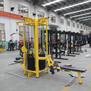 Equipo de fitness, máquina de gimnasio para levantamiento de pesas, entrenador multifunción, máquina interior de 4 estaciones