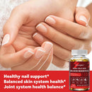 Suplemento de hierro + ácido fólico, con vitamina C, B12 y zinc, fortalecedor de sangre, soporte para la circulación, soporte inmunológico
