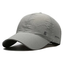 Sombrero para el sol para hombre al aire libre de secado rápido y transpirable para pescar en verano - Estilo gorra de béisbol