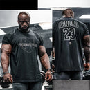 Instinct Blue – Camiseta Fitness Hombre | 100% Algodón | Corte Holgado