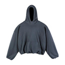Sudadera con capucha de gran tamaño para hombre, Jersey holgado de diseño de Hip Hop, Color sólido