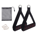 Empuñadura de alta resistencia para máquina de cable con gancho y anilla en D, empuñaduras metálicas para gimnasio, agarre para entrenamiento de yoga, ejercicio, bandas de resistencia y gimnasio.