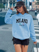 Instinct Blue – Sudadera con Capucha Mujer Y2K | Moda Streetwear | Pullover Rosa Casual