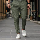 Instinct Blue – Pantalones Casual Hombre Pierna Recta | Color Sólido | Verano Moda