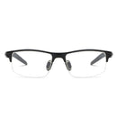 Gafas ópticas cuadradas deportivas de medio marco con prescripción para miopía/hipermetropía/gafas personalizadas progresivas multifocales