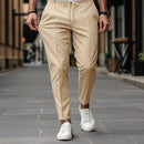 Instinct Blue – Pantalones Casual Hombre Pierna Recta | Color Sólido | Verano Moda
