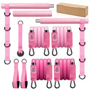 Kit de barra de resistencia portátil – Equipo de gimnasio en casa portátil de 140 libras para entrenamiento de fitness de cuerpo completo