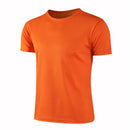 Camiseta deportiva de cuello redondo de secado rápido, camisetas de gimnasio, camiseta de entrenamiento para correr, ropa deportiva transpirable para hombre, servicio de clase