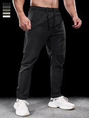 Pantalones deportivos para hombre, ropa de entrenamiento para correr, gruesa, microelástica, secado rápido, otoño, 2024