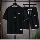 Ropa Masculina de Moda Verano, Ropa Deportiva de Baloncesto Transpirable, Camiseta de Manga Corta y Pantalones Cortos para Correr