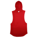 Sudaderas con capucha para culturismo, camisetas sin mangas con capucha para gimnasio, camisetas sin mangas para Fitness, ropa deportiva para correr para hombre, camisa fresca transpirable de algodón