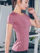 Instinct Blue – Camiseta Yoga Mujer | Fitness y Running | Transpirable