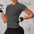 Instinct Blue – Top Deportivo Mujer Manga Corta | Nylon Transpirable | Running