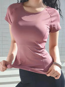 Instinct Blue – Camiseta Deportiva Mujer | Secado Rápido | Yoga y Running