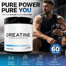 Instinct Blue – Creatina Monohidrato Polvo 300g | Sin Sabor | Vegana Masa Muscular
