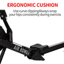 Máquina de remo de aire de alta resistencia - Equipo de gimnasio de grado comercial para entrenamiento de cuerpo completo