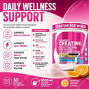 Instinct Blue – Creatina Monohidrato Mujer 5000mg | Colágeno + BCAA + Glutamina | 269g