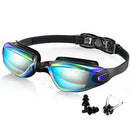 Gafas de natación profesionales impermeables, gafas antiniebla 100% protección UV sin fugas para adultos, hombres, mujeres y jóvenes