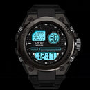 Reloj Deportivo para Hombres Estudiantes, Multifunción, Luminoso, con Alarma, Resistente al Agua, Reloj Digital LED para Hombre, Reloj de Pulsera Electrónico Deportivo