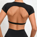 Instinct Blue – Top Deportivo Mujer | Espalda Abierta | Yoga y Gym