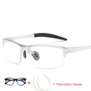 Gafas ópticas cuadradas deportivas de medio marco con prescripción para miopía/hipermetropía/gafas personalizadas progresivas multifocales