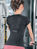 Instinct Blue – Camiseta Yoga Mujer | Fitness y Running | Transpirable
