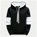 Instinct Blue – Sudadera con Capucha Hombre | Negro y Blanco | Fitness y Jogging