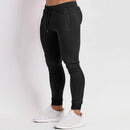 Pantalones para correr de gimnasio para hombre, pantalones de chándal ajustados para entrenamiento y correr con bolsillos con cremallera, pantalones con cordón, pantalones casuales deportivos de entrenamiento